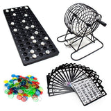 KIT DE BINGO FAMILIAR CON BALOTERA DE METAL – 75 BALOTAS