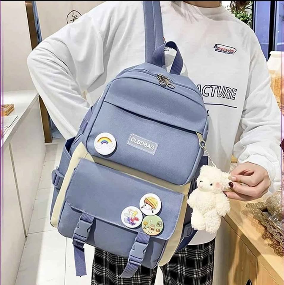 🎒✨ SET DE MALETA ESCOLAR 5 PIEZAS – COMPLETO Y DIVERTIDO