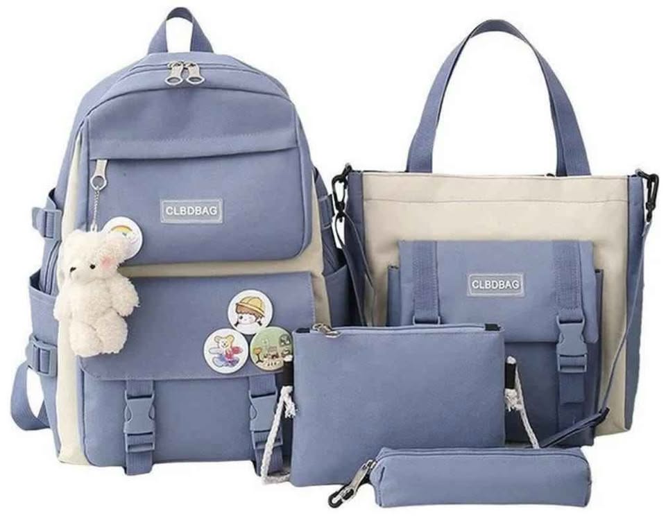 🎒✨ SET DE MALETA ESCOLAR 5 PIEZAS – COMPLETO Y DIVERTIDO