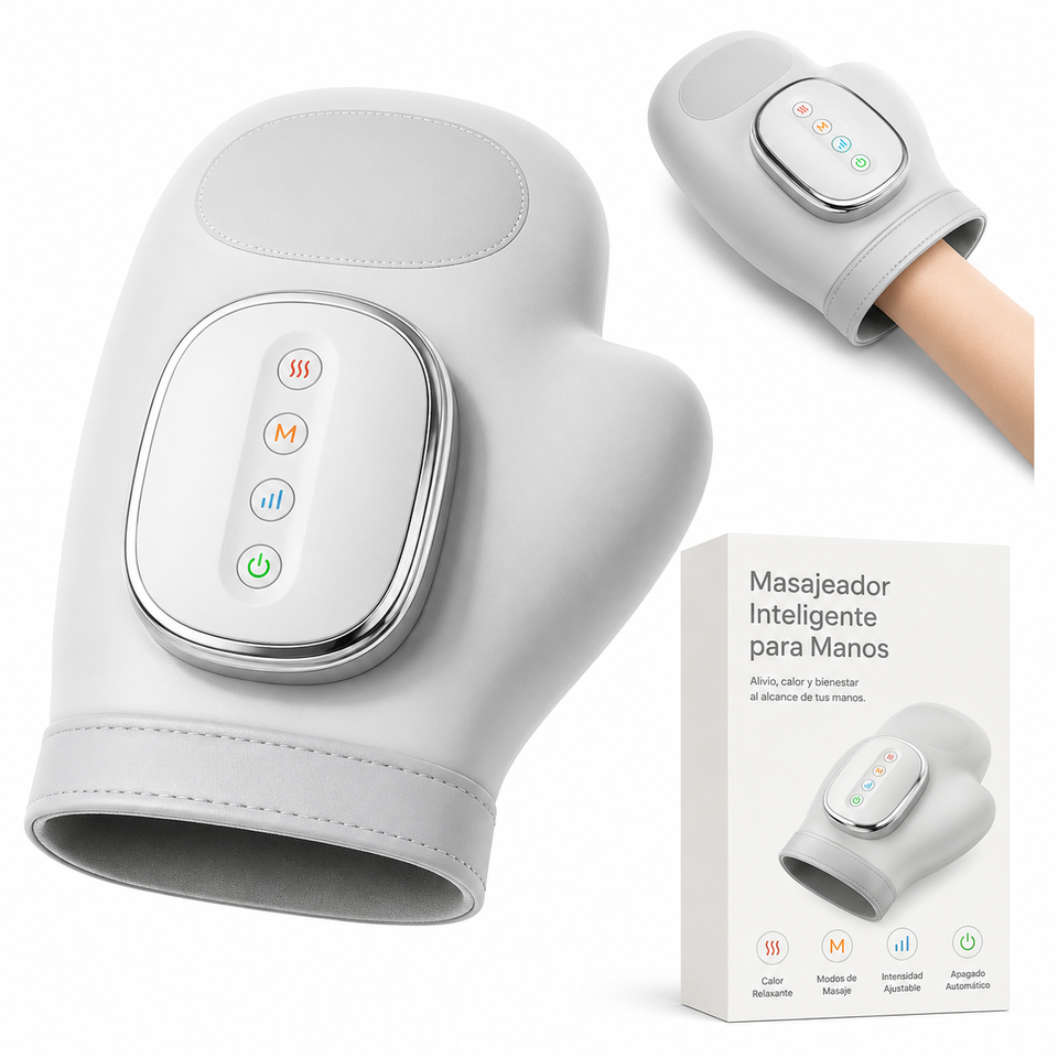 🖐️🔥 GUANTE MASAJEADOR TÉRMICO PARA MANOS CON COMPRESIÓN DE AIRE