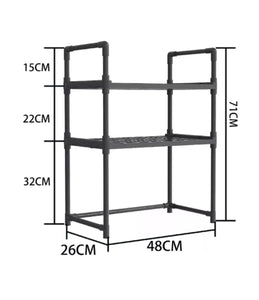 ORGANIZADOR DE COCINA DE 3 NIVELES CON REPISAS