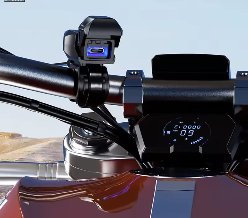 🏍️🔌 CARGADOR USB-C PARA MOTO CON CONEXIÓN SAE