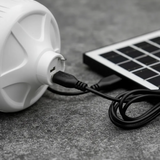 💡☀️ BOMBILLA LED SOLAR PORTÁTIL 85W CON PANEL SOLAR